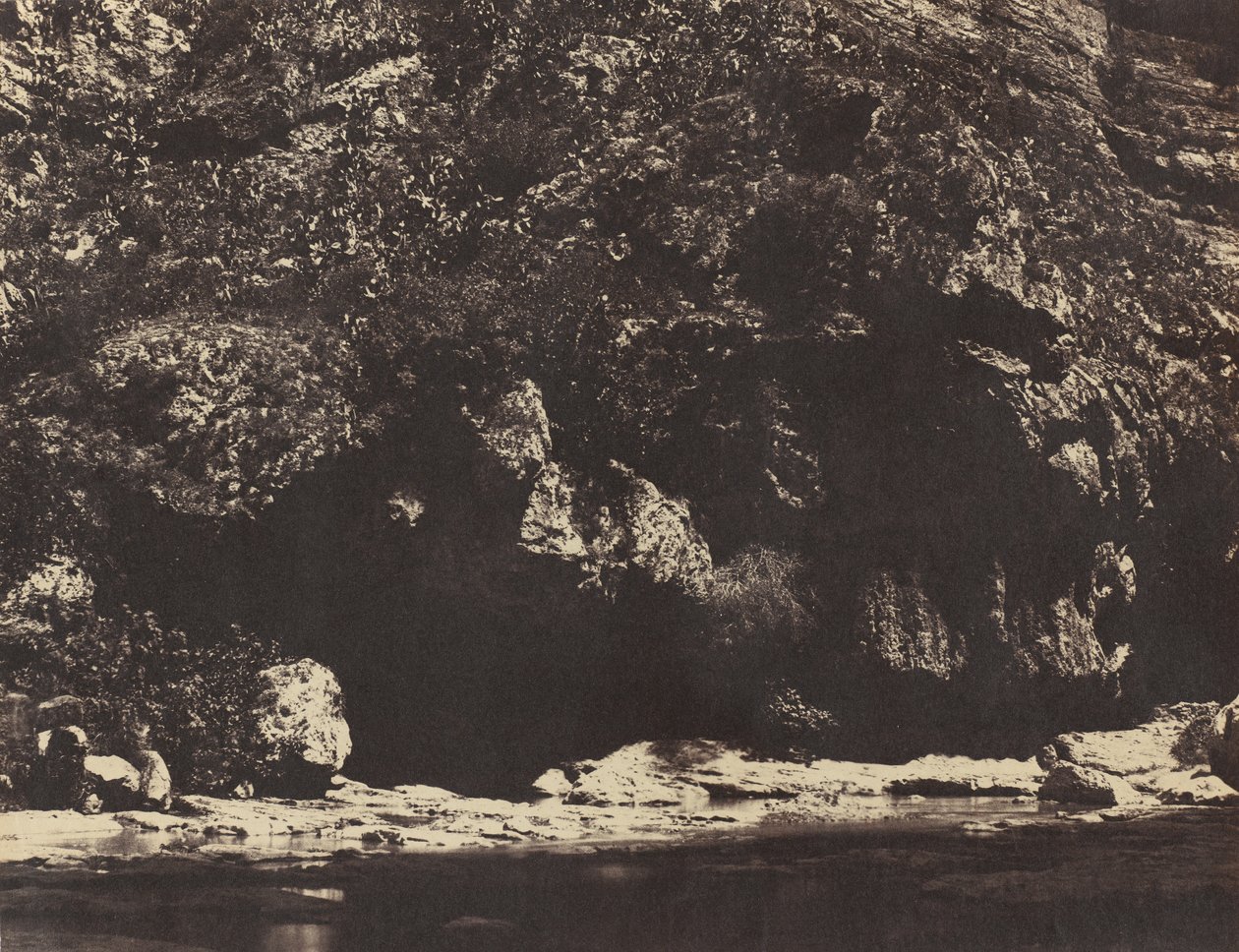 Rhumel Bankası, Konstantin yakınlarında, Cezayir, yak. 1855-56. by John Beasley Greene