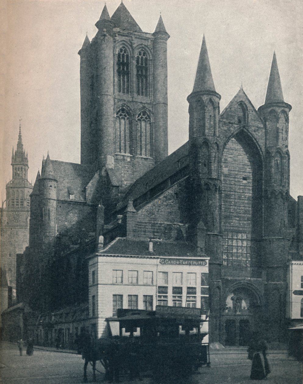 St Bavo Katedrali, Ghent, Belçika, c1900 1914-1915 by John Benjamin Stone
