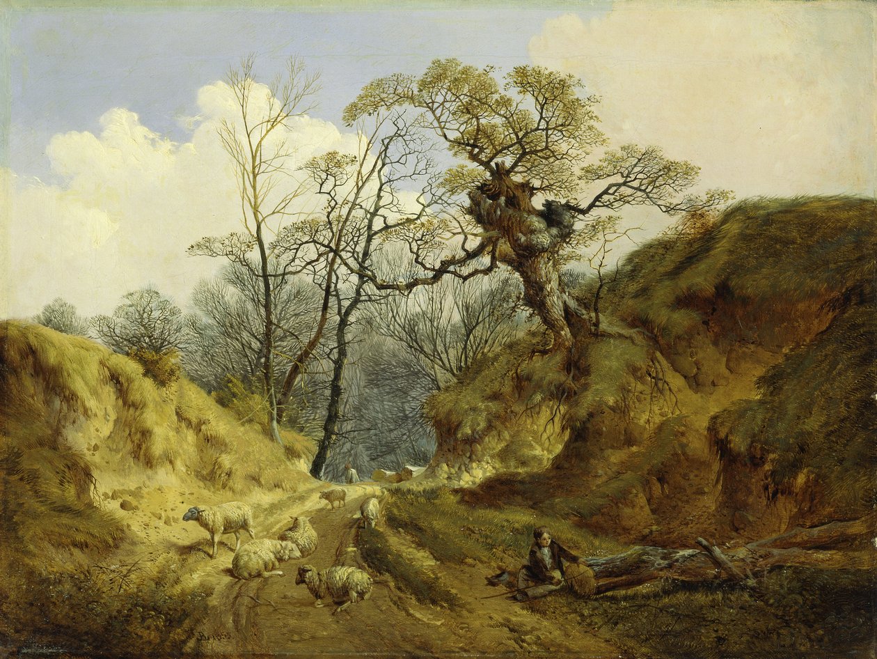 Crown Point, Whitlingham, Norwich yakınlarında by John Berney Ladbrooke
