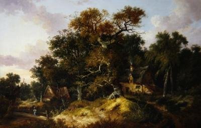 ormanlık evler by John Berney Ladbrooke