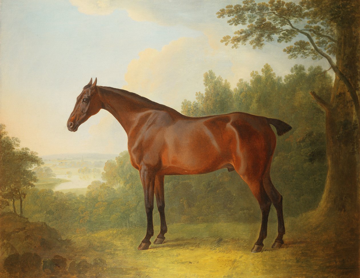 Marquis, bir manzarada bir defne avcısı, 1811 by John Boultbee