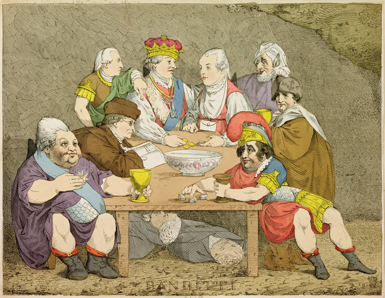 Banditti, 1783 (el boyaması gravür) by John Boyne