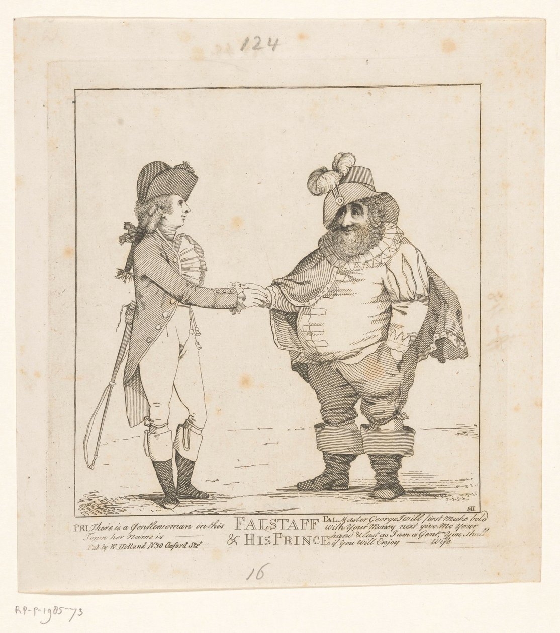 Fox ve Galler Prensi, 1783 Falstaff ve Prensi (nesnedeki başlık) by John Boyne