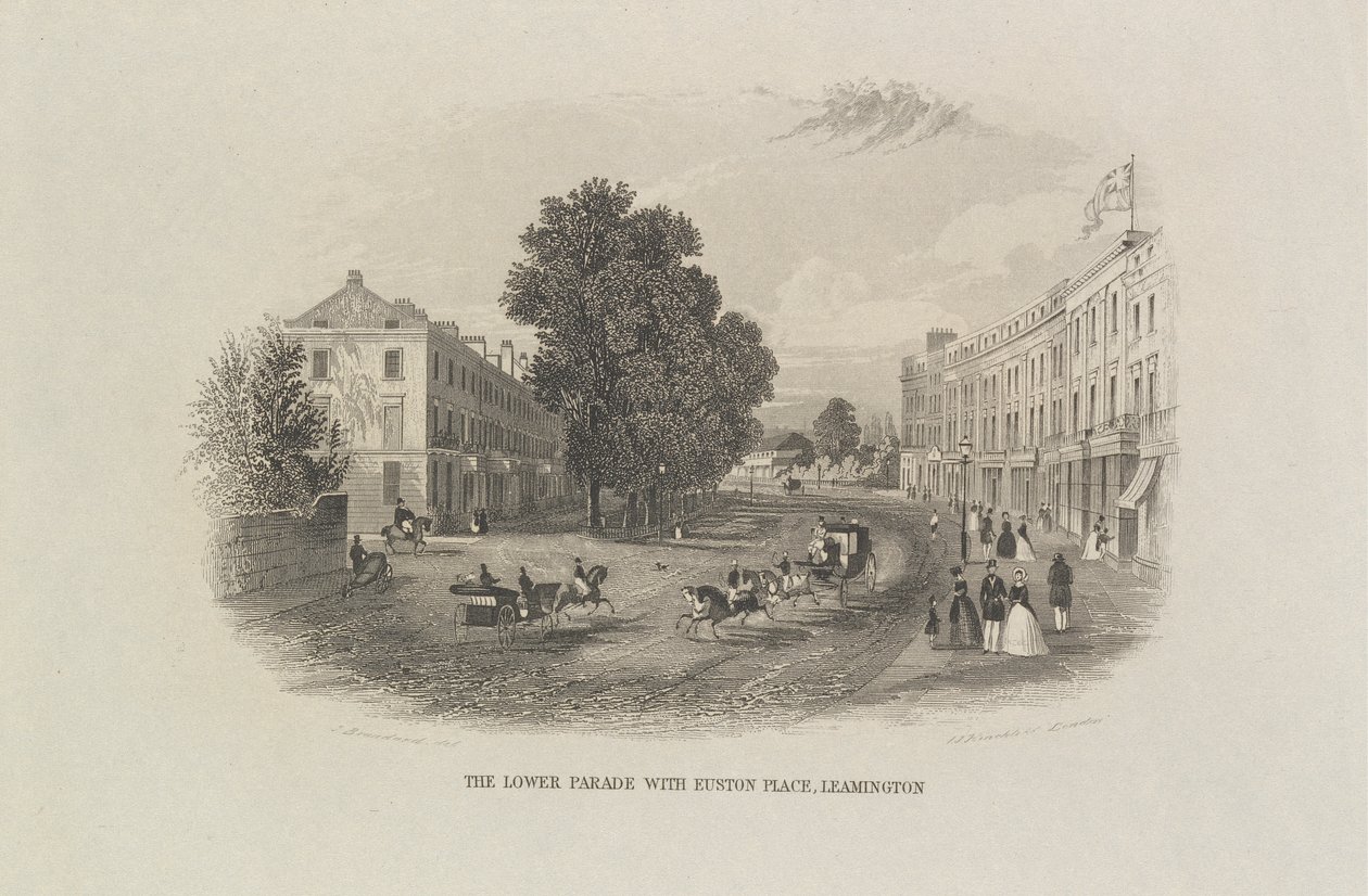 Euston Place, Leamington ile Aşağı Geçit Töreni by John Brandard