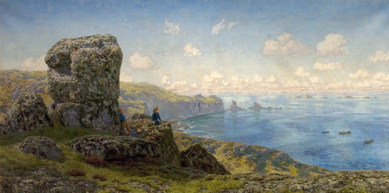 Altın Beklentiler, St Catherines Kuyusu, Lands End, Cornwall, 1881 by John Brett
