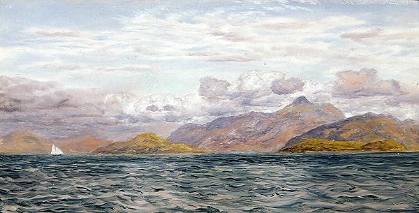 Loch Linnhe, Oban yakınlarında, İskoçya (tuval üzerine yağlı boya) by John Brett