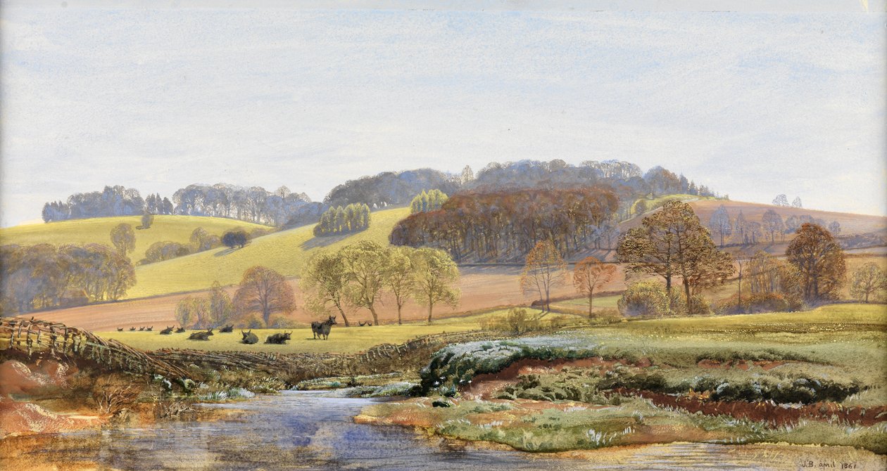 Norbury yakınlarında bahar, 1861 by John Brett