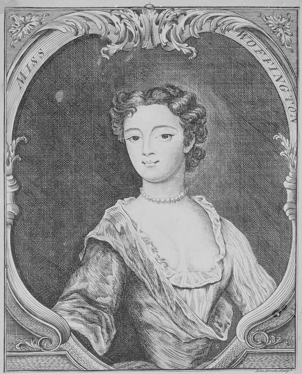 Bayan Margaret Woffington, 1740 by John Brooks