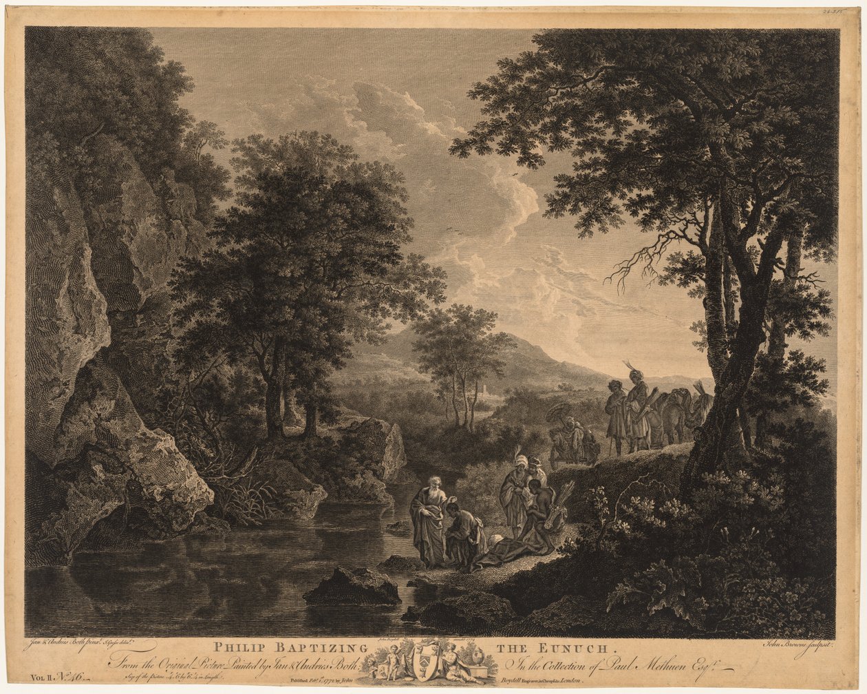 Hadımı Vaftiz Eden Philip, 1772. by John Browne
