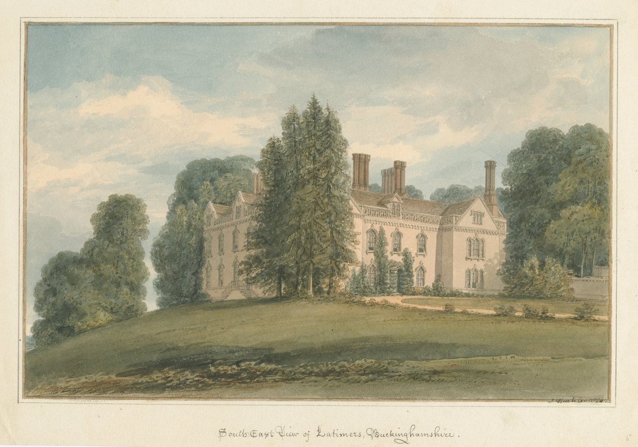 Buckinghamshire - Latimers Salonu by John Buckler
