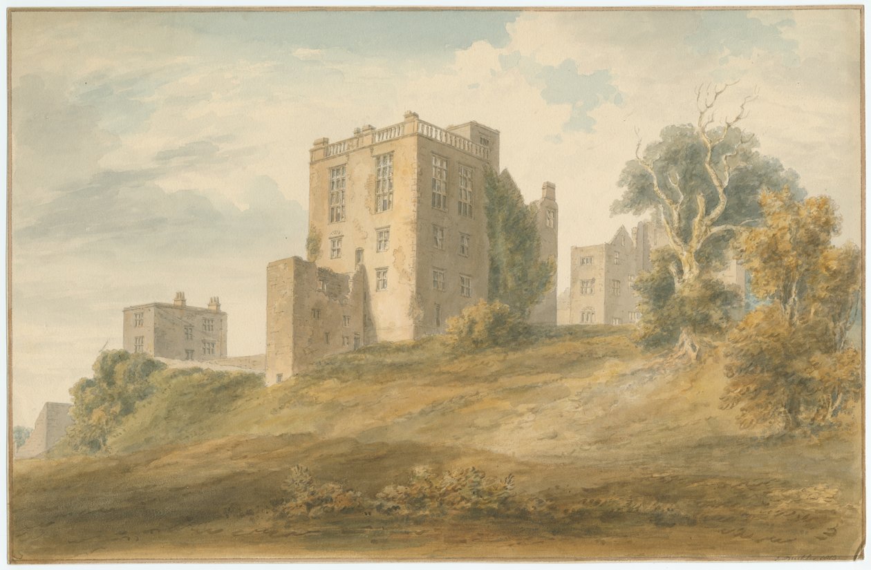 Derbyshire - Hardwick Hall [Eski] - Kalıntılar by John Buckler