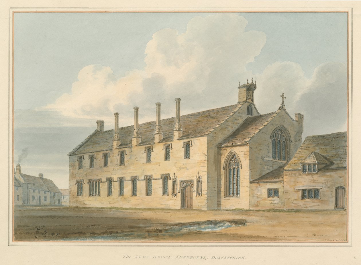 Dorset - Sherborne - Sadaka Evi, 1802 by John Buckler
