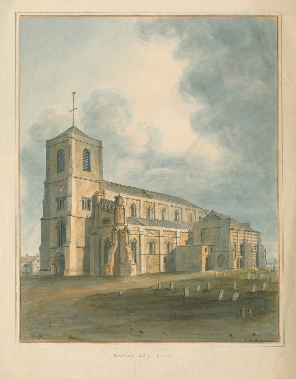 Essex - Waltham Manastırı by John Buckler