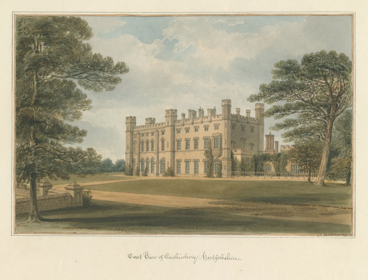 Hertfordshire - Cashiobury by John Buckler