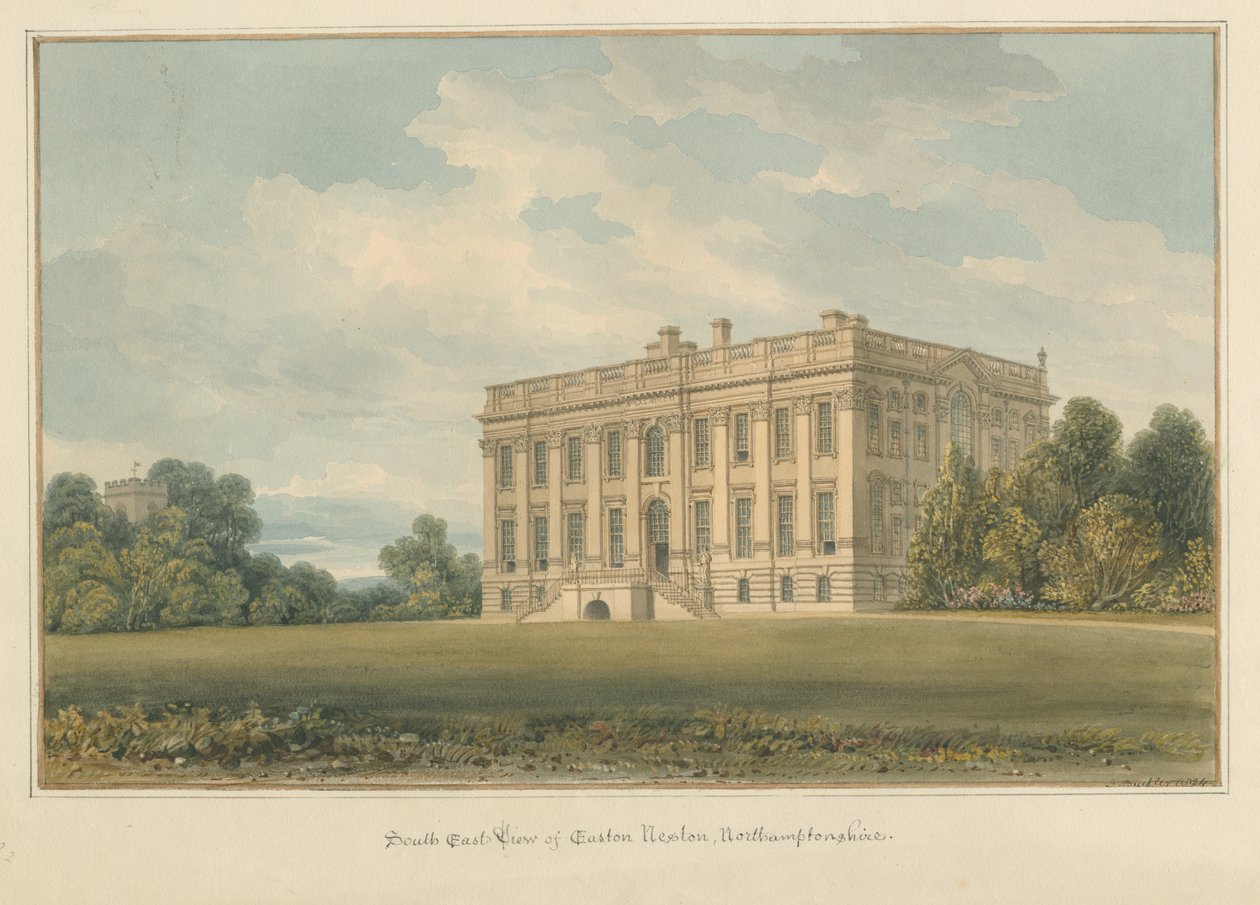 Northamptonshire - Easton Yuvası, 1824 by John Buckler
