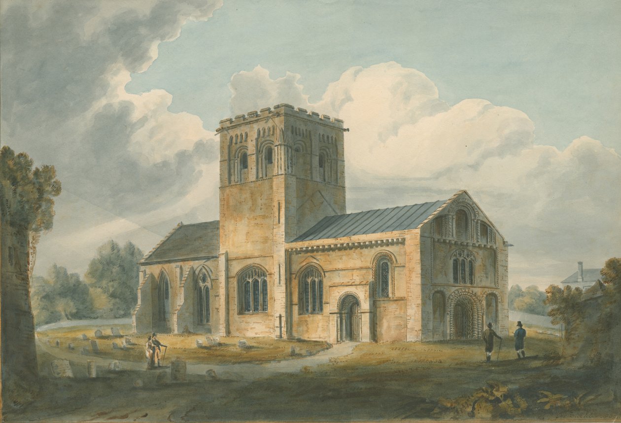Oxfordshire - Meofley Kilisesi, 1802 by John Buckler