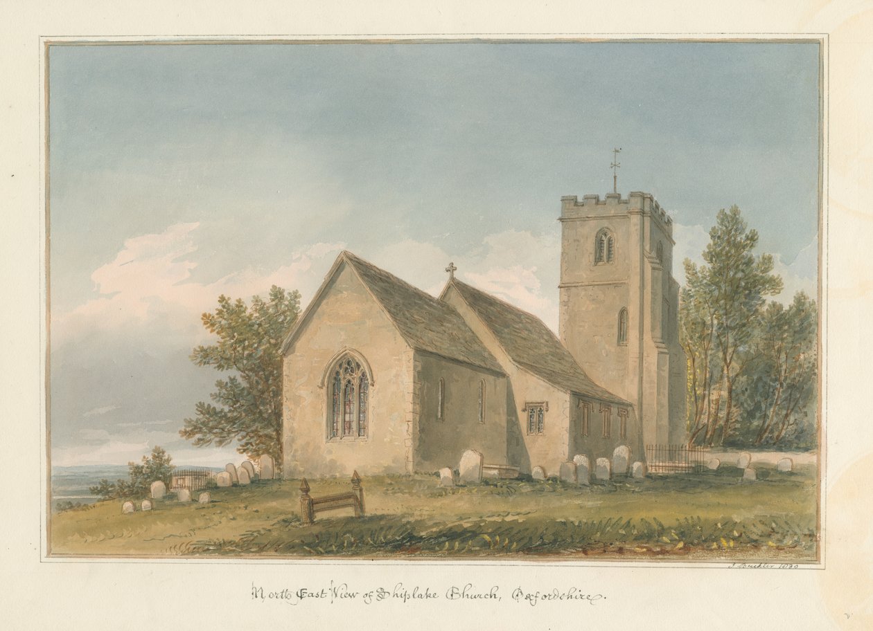 Oxfordshire - Shiplake Kilisesi, 1830 by John Buckler