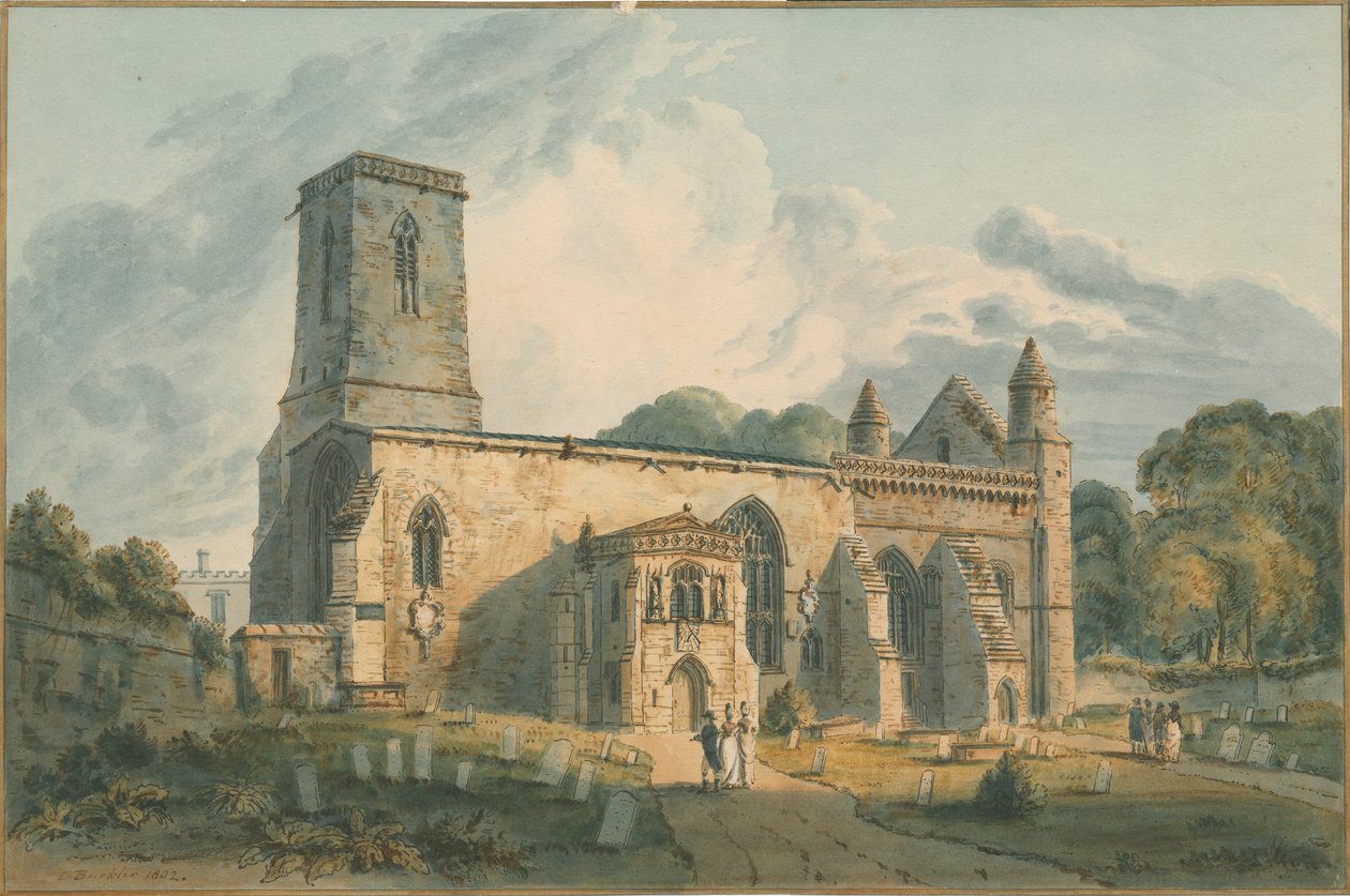 Oxfordshire - Aziz Petrus ve Aziz Paul Kilisesi, 1802 by John Buckler