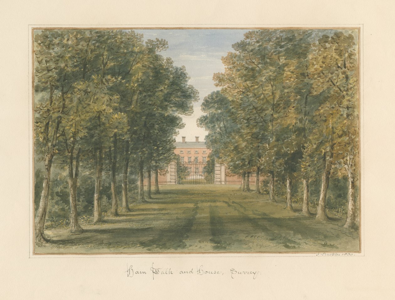 Surrey - Ham Yürüyüş ve Ev, 1830 by John Buckler
