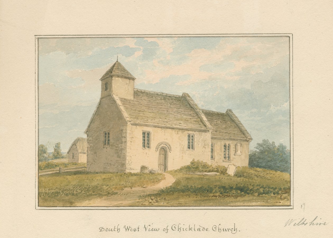 Wiltshire - Chicklade Kilisesi, 1817 by John Buckler