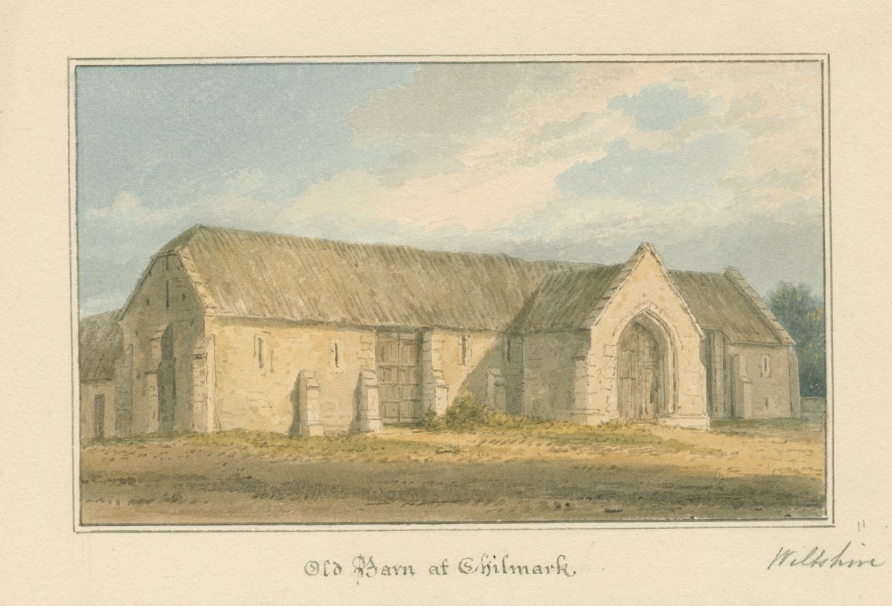 Wiltshire - Chilmark - Eski Ahır, 1817 by John Buckler