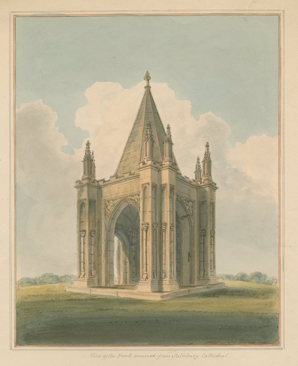 Wiltshire - Salisbury Katedrali - Sundurma, 1800 by John Buckler