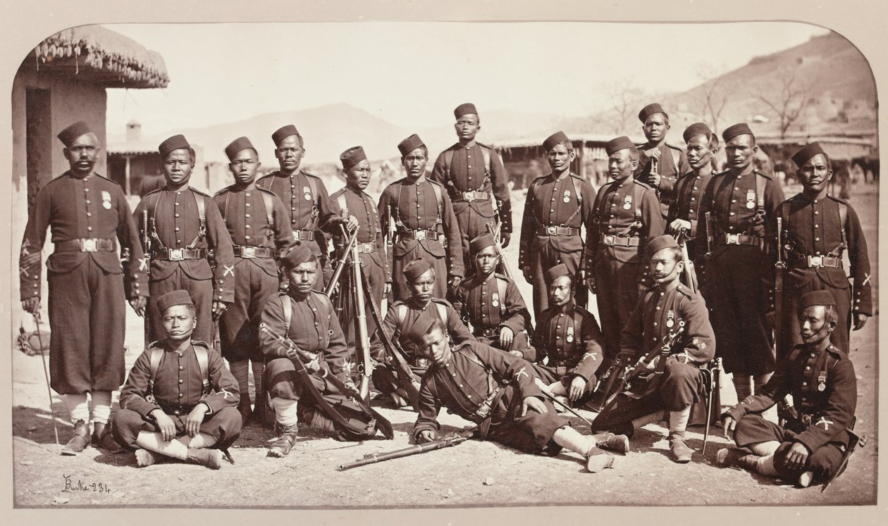 4 Goorkha Alayı süngü takımı, 1878 by John Burke