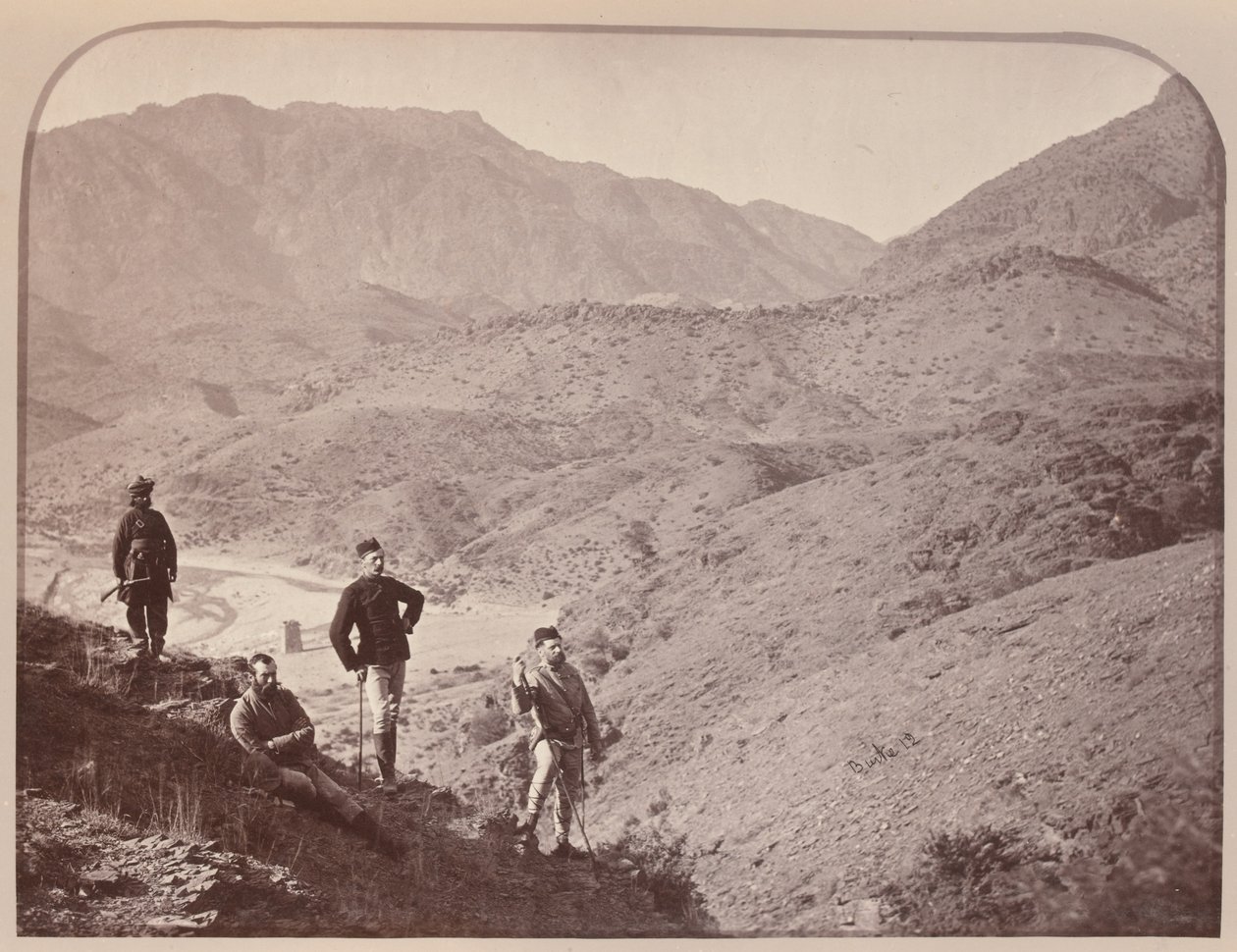 "General Appleyard ve kurmayları, Ali Musjid uzakta" by John Burke