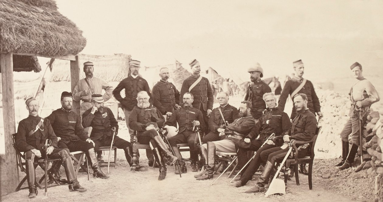 Korgeneral Sam Browne ve personel by John Burke