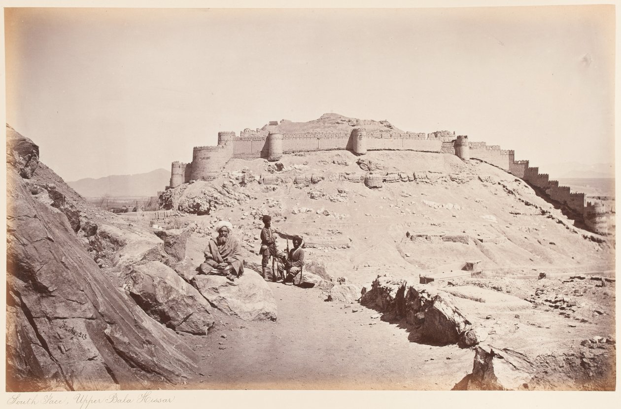 Güney yüzü, Yukarı Bala Hisarı, Kabil, 1879 by John Burke