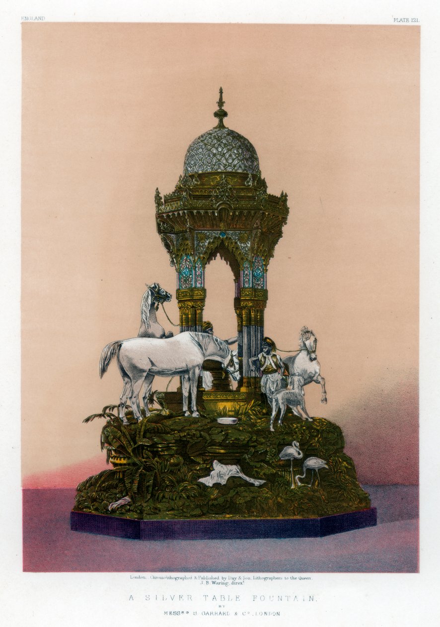 Gümüş Sofra Çeşmesi, 19. yüzyıl. by John Burley Waring