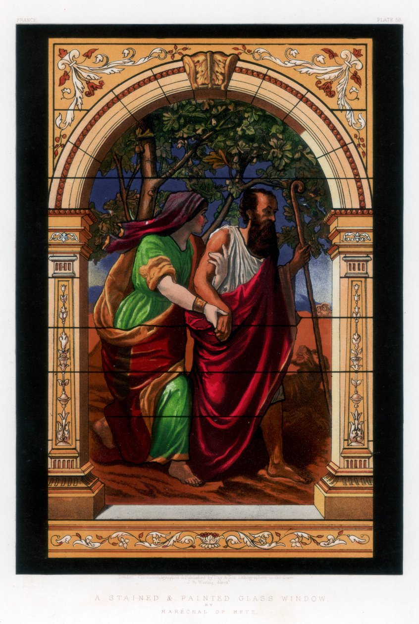 Bir Vitray ve Boyalı Cam Pencere, 19. yüzyıl. by John Burley Waring