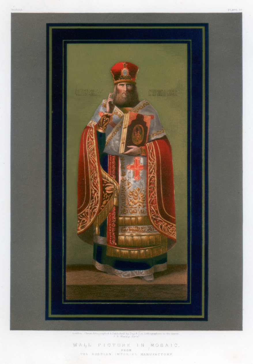 Mozaik duvar resmi, 19. yüzyıl. by John Burley Waring