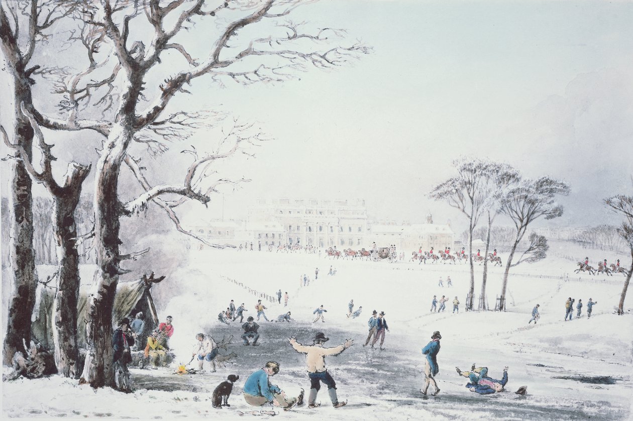 Kışın Buckingham House ve St James Park