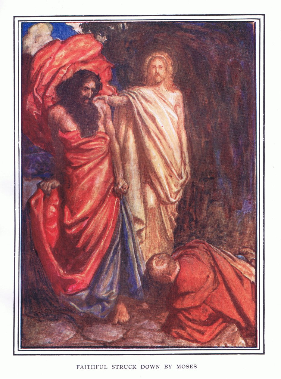 Musa tarafından vurulan sadık by John Byam Liston Shaw