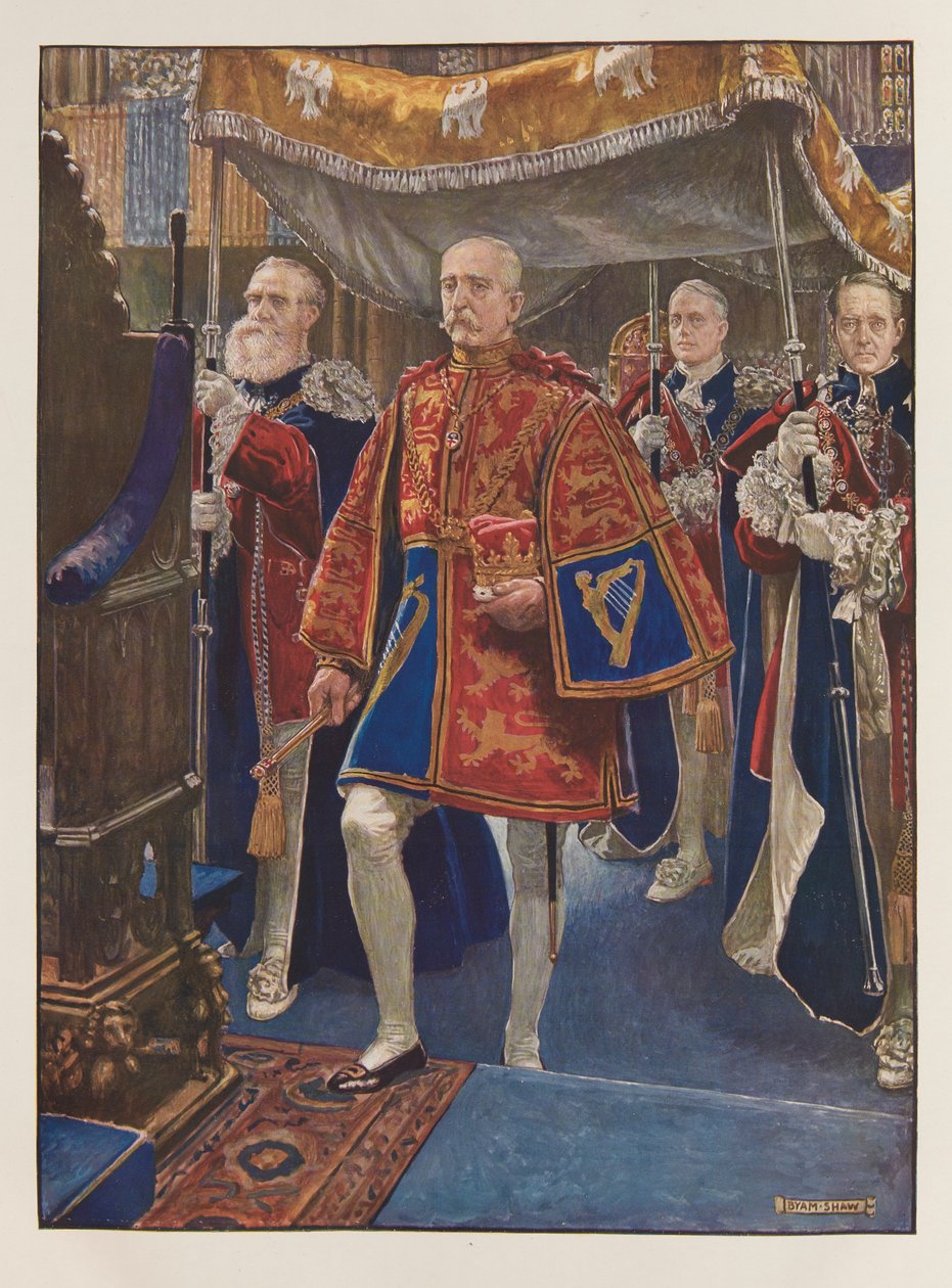 Kral Edward VII taç giyme töreni by John Byam Liston Shaw