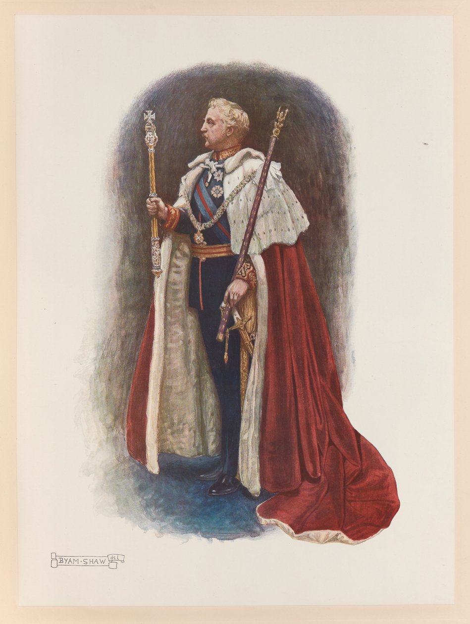 Kral Edward VII taç giyme töreni by John Byam Liston Shaw
