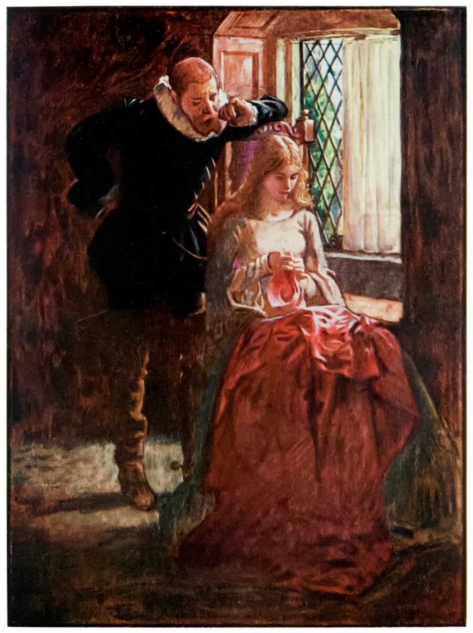 Hacılardan Bay Tempolu ve Merhamet Bu Dünyadan Gelecek Olanlara İlerliyor John Bunyan (1628-1688) Çizim Byam Shaw (1872-1919), Bay Tempo onu keşfedene kadar Merhamet ediyor by John Byam Liston Shaw