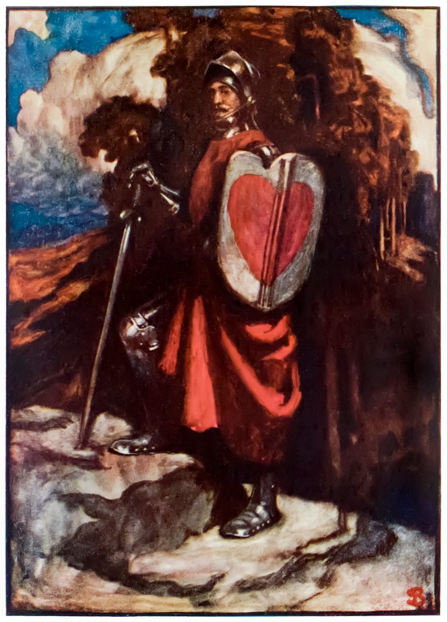 Seyyahın Bu Dünyadan Geleceğe Yönelik Gelişiminden Bay Greatheart John Bunyan (1628-1688) Çizim Byam Shaw (1872-1919), Great-heart, Christiana