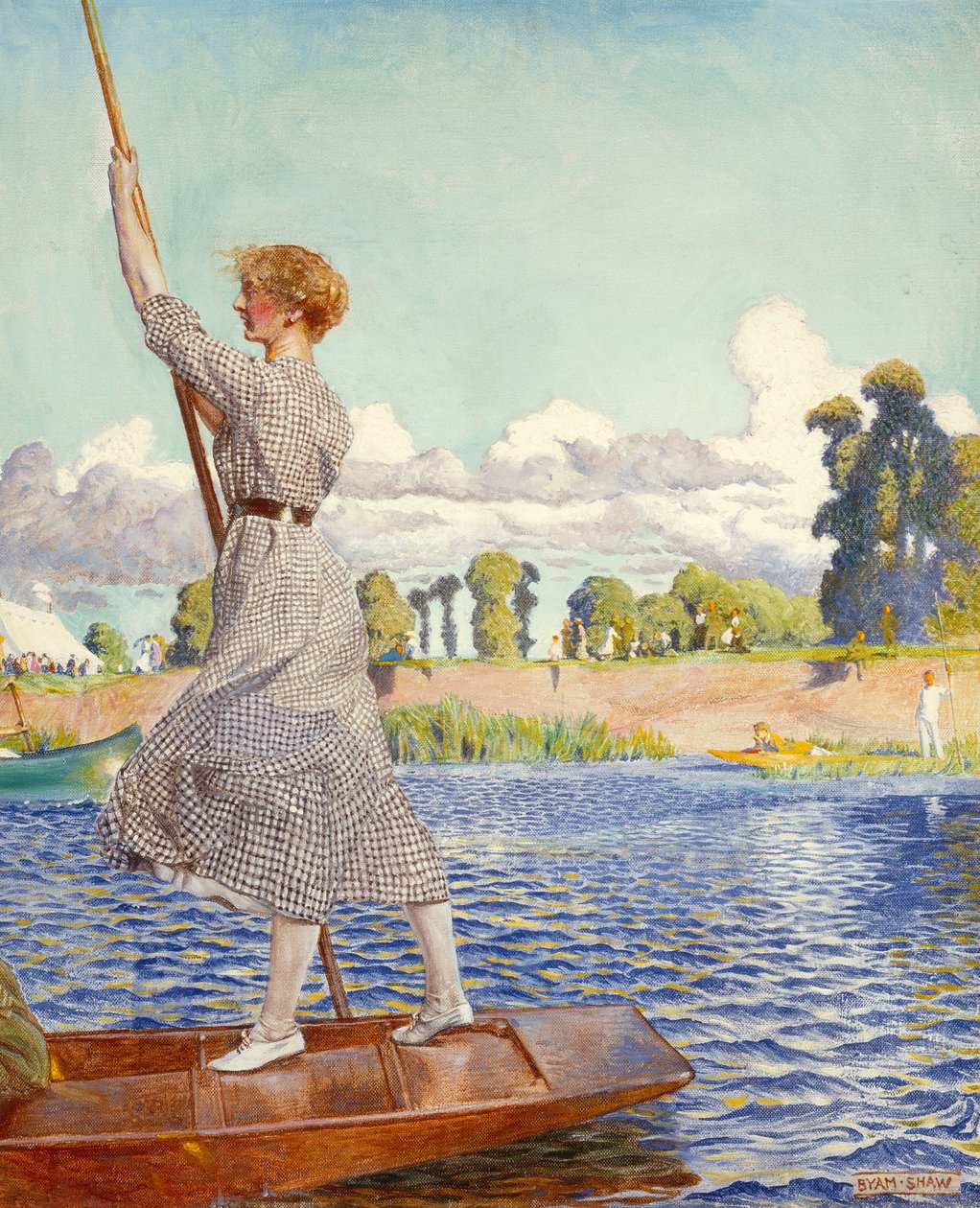 Regatta (tuval üzerine yağlı boya) by John Byam Liston Shaw