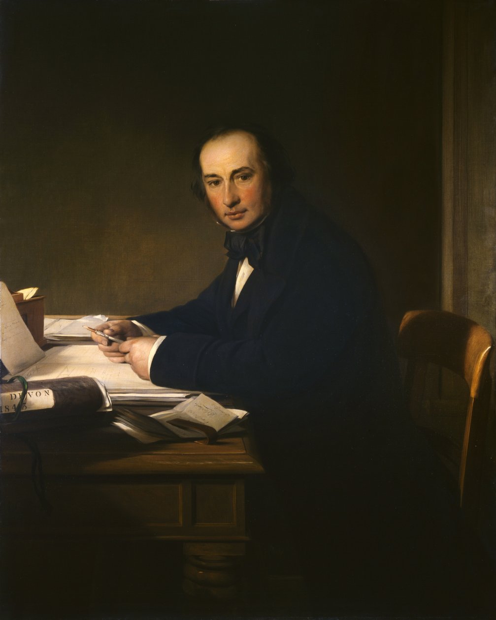 Isambard Kingdom Brunel (1806-59) (tuval üzerine yağlı boya) by John Callcott Horsley