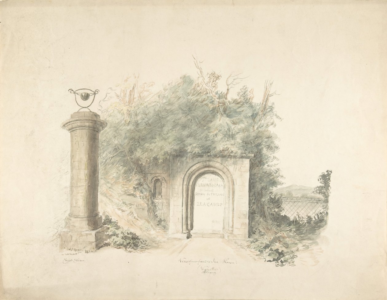 Lea Castle, Worcestershire..., 18 by John Carter.