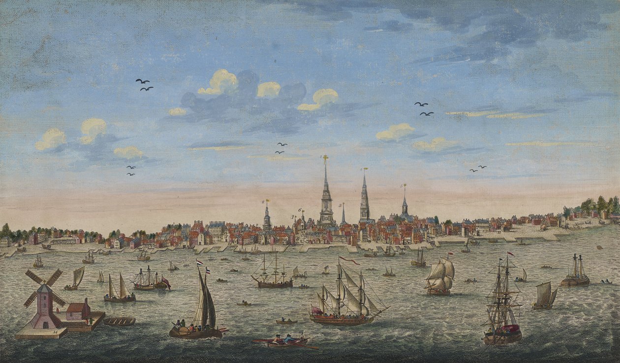 Philadelphia'nın Doğu Perspektifinden Bir Görünüm, 1778 by John Carwitham