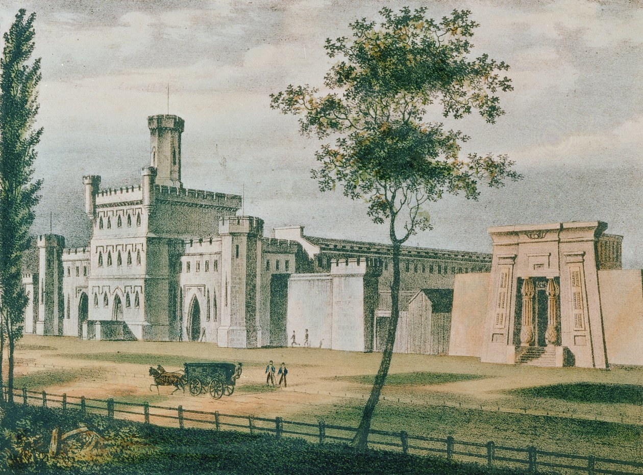 Moyamensing Hapishanesi, Philadelphia, 1840 by John Caspar Wild