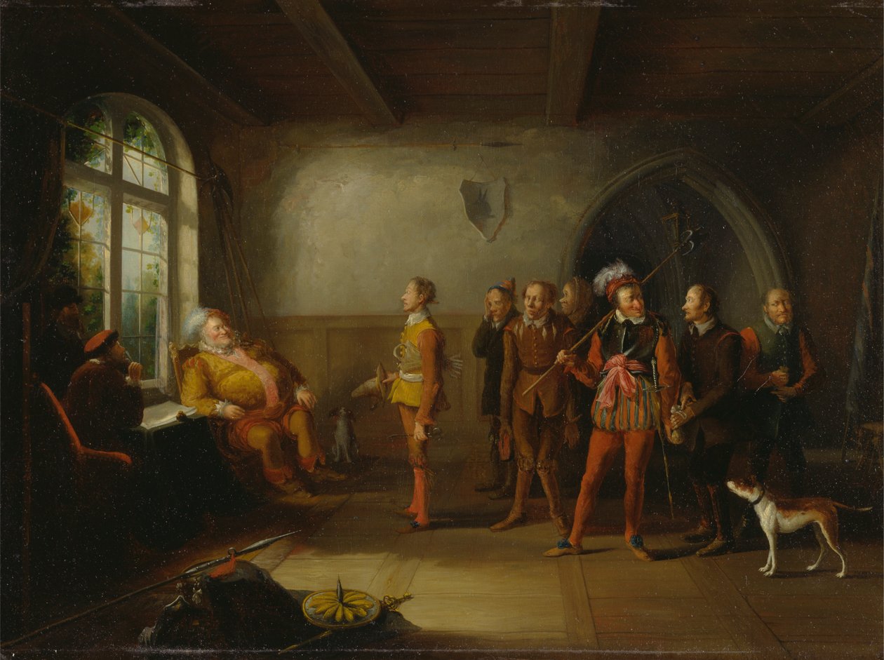 Falstaff ve "Henry IV, Part II" den askerler by John Cawse