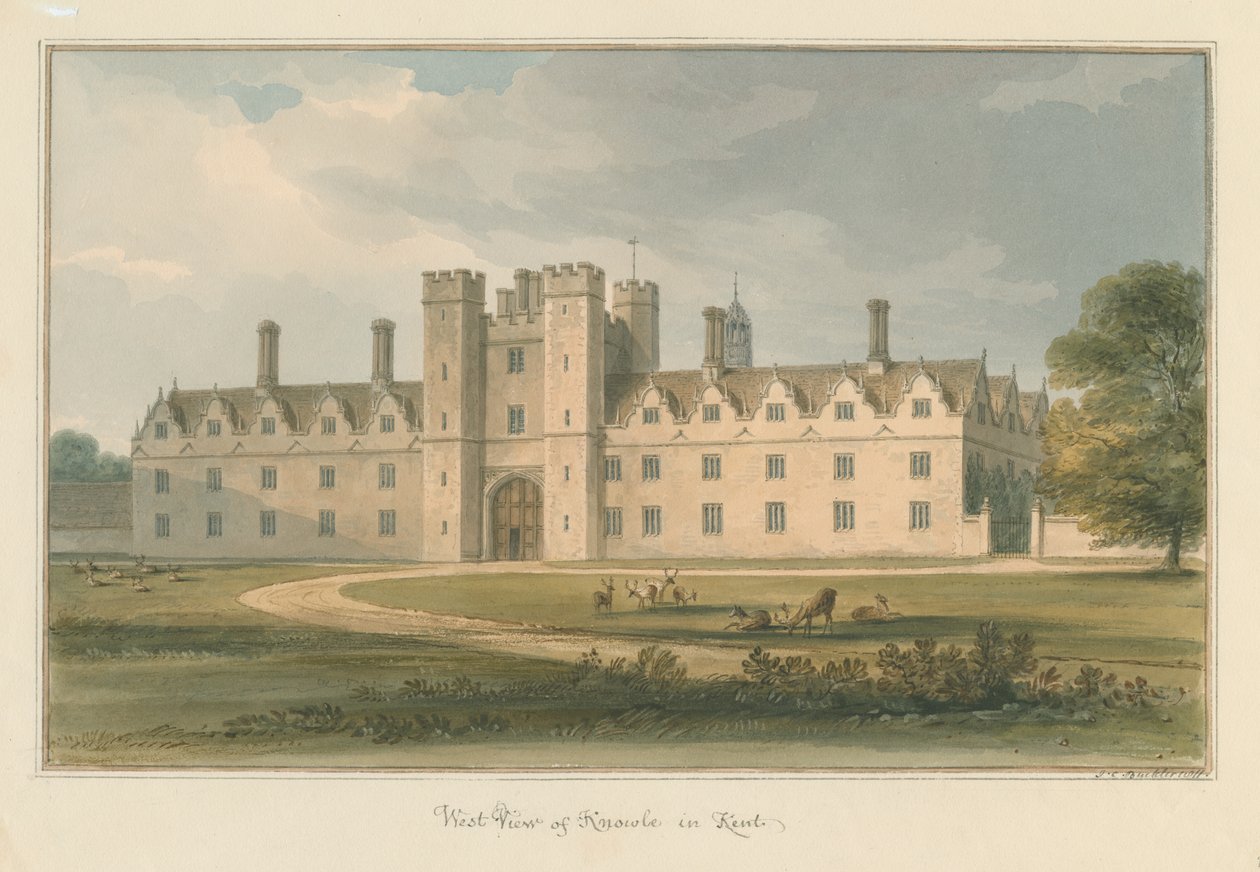 Kent - Knowle, 1811 by John Chessell Buckler