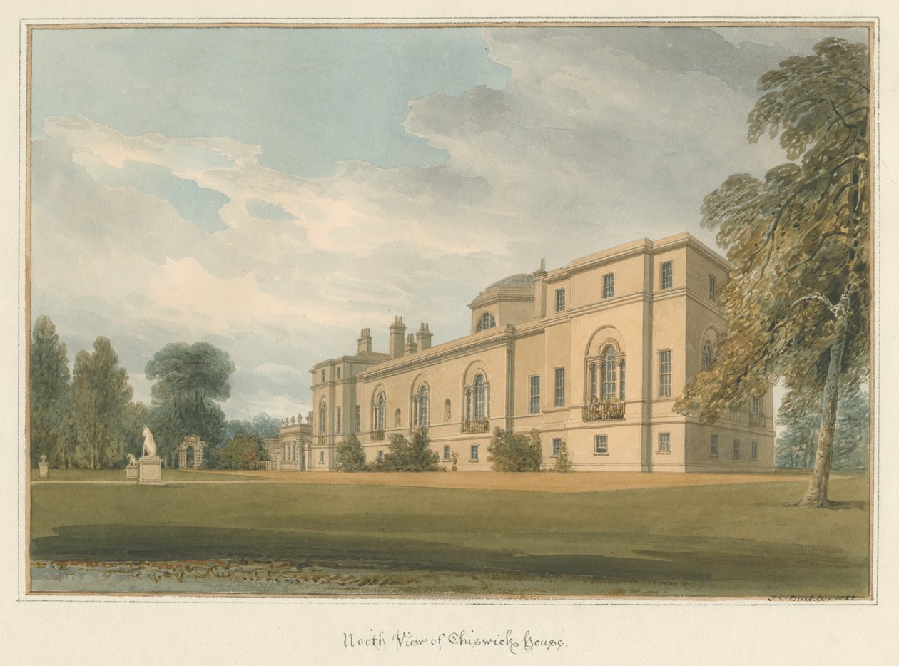 Middlesex - Chiswick Evi, 1822 by John Chessell Buckler