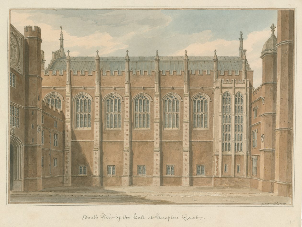 Middlesex - Hampton Mahkemesi, 1811 by John Chessell Buckler