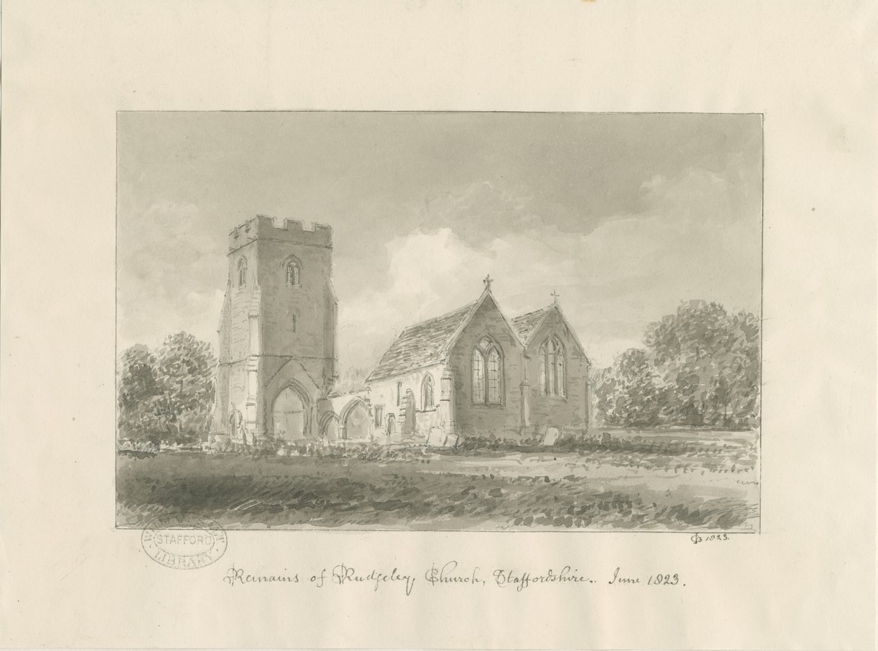 Rugeley Kilisesi by John Chessell Buckler