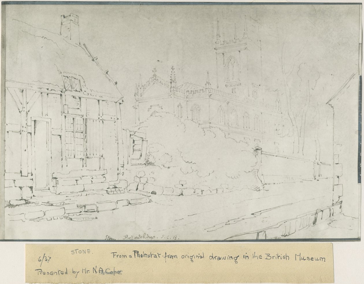 Taş Kilise: photostat, nd [c 1841] (baskı) by John Chessell Buckler